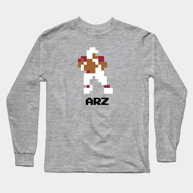 8-Bit Quarterback - Arizona Long Sleeve T-Shirt by The Pixel League